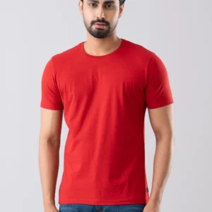regular fit solid t shirt